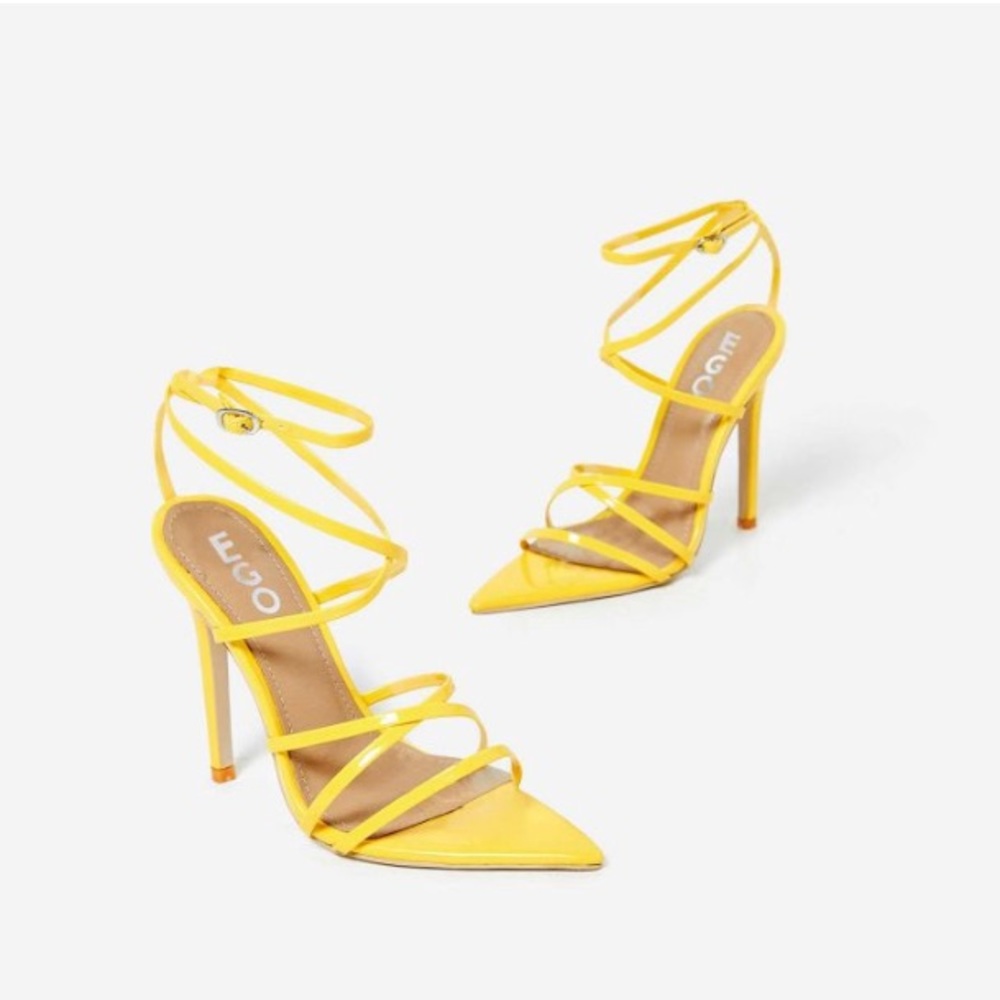 US size 7/ UK size 5  New Yellow Pointed Sandals